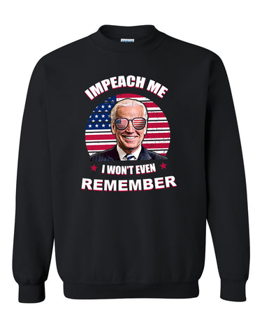 Impeach me I won't remember tshirt sweatshirts, hoodies, LGB